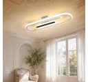 BlingBin LED Deckenleuchte 47cm Modern Warmweiß Schwarz/Weiß Bild 3