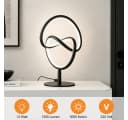 BlingBin LED Tischleuchte Modern Sandschwarz Warmweiß Bild 4