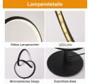 BlingBin LED Tischleuchte Modern Sandschwarz Warmweiß Bild 5