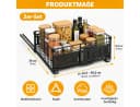 LEMLIT Küchenorganizer-Set Schwarz Teleskopschublade Bild 3