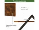 LEMLIT Küchenregal 2er-Set Wandregal Industrial Braun/Schwarz Bild 5