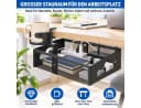 LEMLIT Schreibtisch-Organizer Schwarz mit Getränkehalter Bild 5