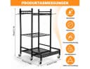 LEMLIT Gartengerätehalter Organizer Schwarz Metall Bild 1