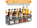 LEMLIT Gewürzregal Grau Aluminium mit 5 Dosen Bild 3