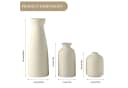 LEMLIT Keramikvasen-Set 3-teilig Beige Minimalistisch Bild 3