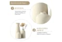 LEMLIT Keramikvasen-Set 3-teilig Beige Minimalistisch Bild 4