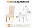 LEMLIT Stuhlhusse Stretch Beige 4 Stück Bild 1