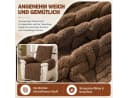 BlingBin Sesselschoner Rutschfest mit Taschen Braun Bild 4