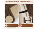 BlingBin Sesselschoner Rutschfest mit Taschen Braun Bild 5
