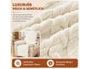 LEMLIT Sesselschoner für Relaxsessel mit Armlehne Grau/Weiß/Braun Bild 4