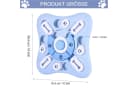 LEMLIT Interaktives Hundespielzeug Blau mit Puzzle-Design Bild 1