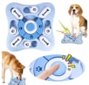 LEMLIT Interaktives Hundespielzeug Blau mit Puzzle-Design Bild 2