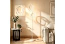 BlingBin Stehlampe LED Doppelring Silber 21W 4500K Bild 2