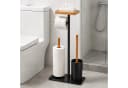 BlingBin Stehender Toilettenpapierhalter Edelstahl Schwarz Bild 2