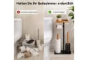 BlingBin Stehender Toilettenpapierhalter Edelstahl Schwarz Bild 3