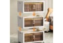 BlingBin Aufbewahrungsboxen 4er Set mit Deckeln, Türen und Rollen Bild 5
