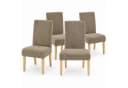 BlingBin Stuhlhusse Stretch Polyester Beige Bild 2