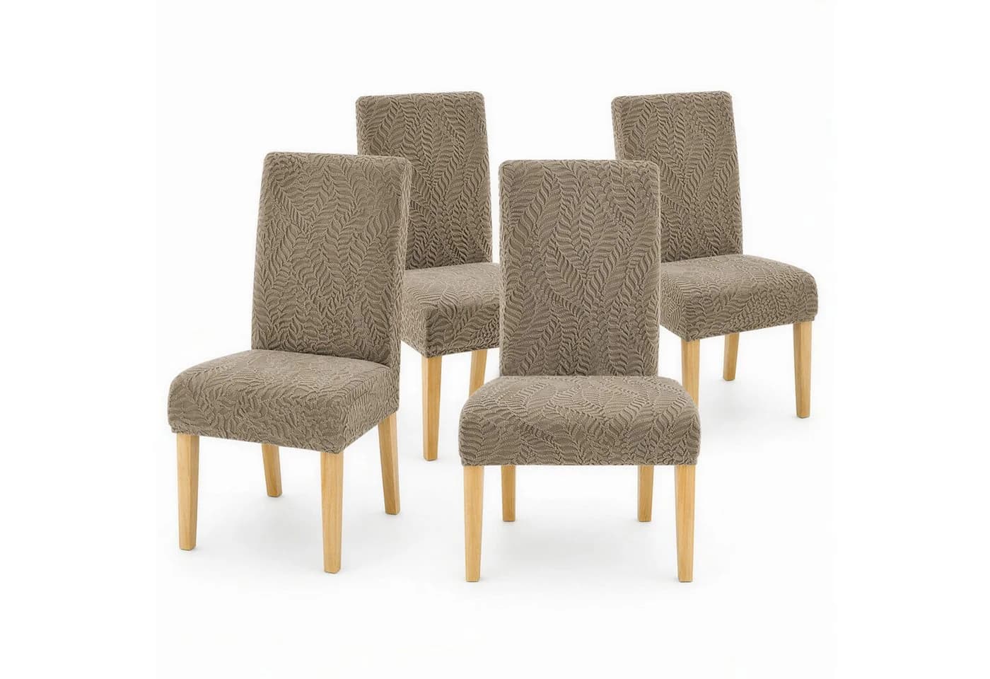 BlingBin Stuhlhusse Stretch Polyester Beige - Bild 2