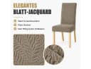 BlingBin Stuhlhusse Stretch Polyester Beige Bild 3