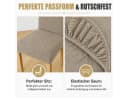 BlingBin Stuhlhusse Stretch Polyester Beige Bild 5