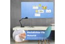 BlingBin Selbstklebende Filz-Pinnwand Faltbar Blau Bild 3