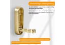 BlingBin Klapphaken 4er Set Wandgarderobe Gold Zinklegierung Bild 4