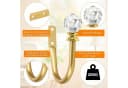 BlingBin Raffhalter Vorhanghalter mit Kristallkugel Gold Bild 1