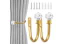 BlingBin Raffhalter Vorhanghalter mit Kristallkugel Gold Bild 2