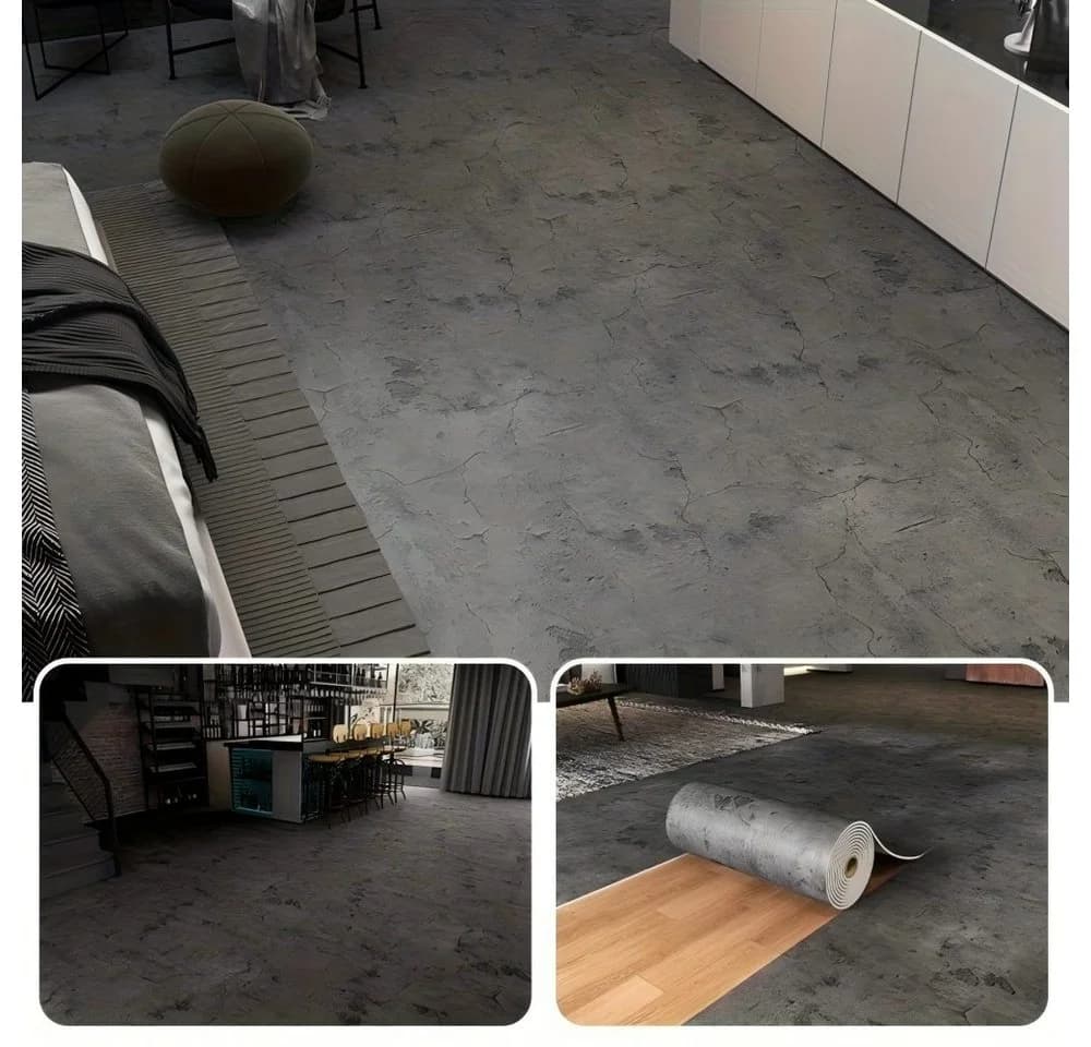 BlingBin Möbelfolie Grau Betonoptik Selbstklebend
