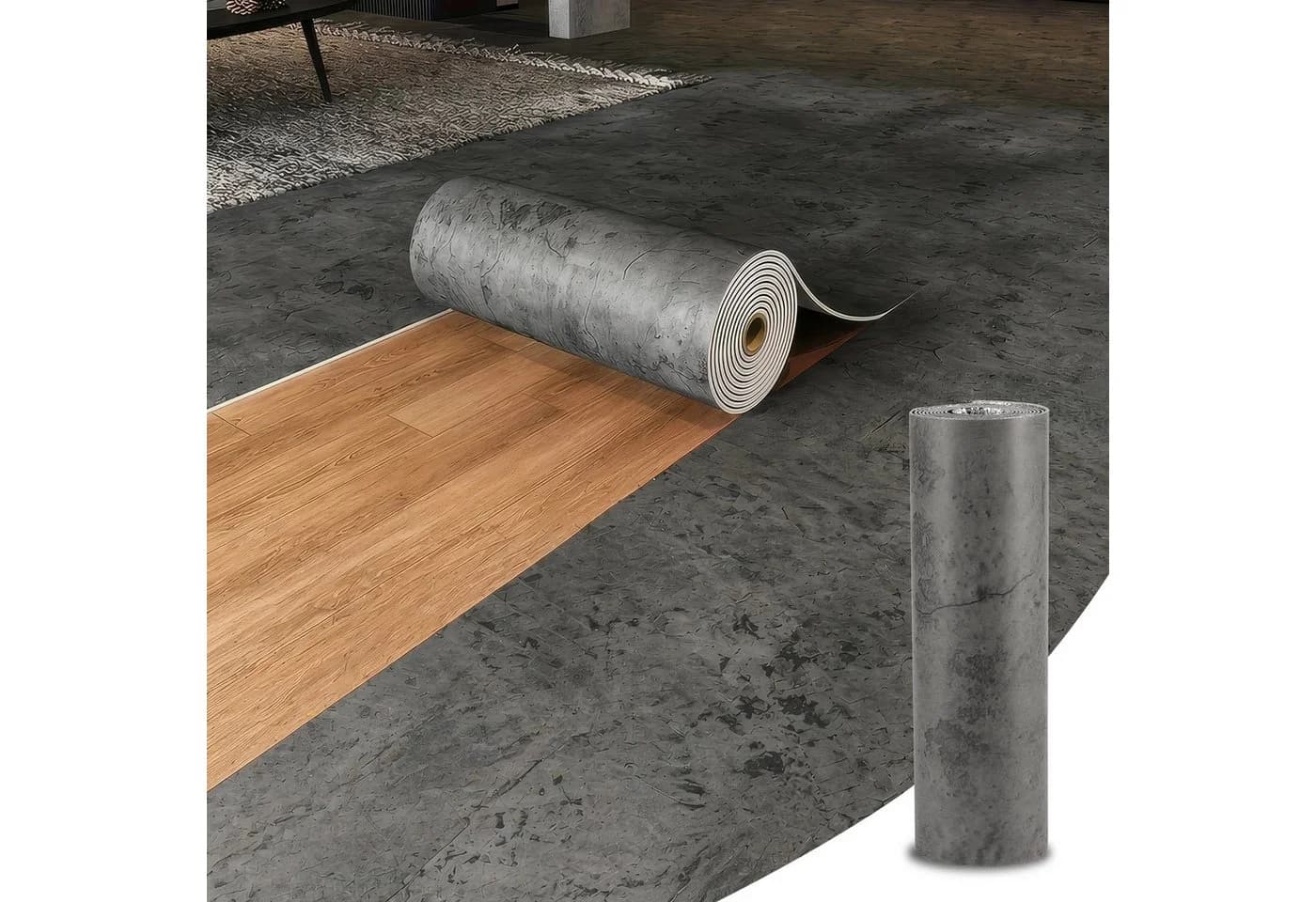 BlingBin Möbelfolie Grau Betonoptik Selbstklebend - Bild 2