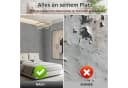 BlingBin Möbelfolie Selbstklebend Grau Betonoptik Bild 5