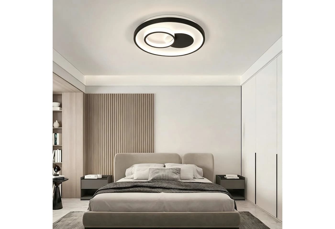 BlingBin LED Deckenleuchte 30W Schwarz mit Memory Funktion