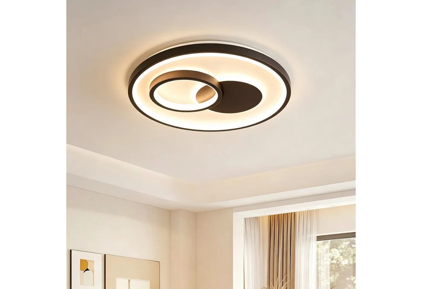 BlingBin LED Deckenleuchte 30W Schwarz mit Memory Funktion - Bild 2