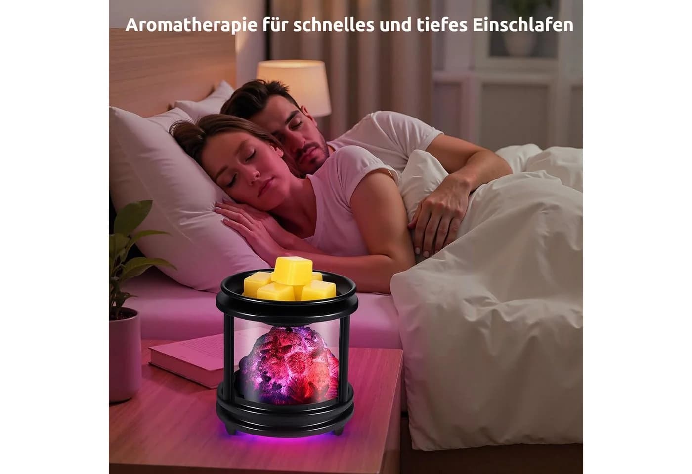 BlingBin Duftlampe 3-in-1 Elektrischer Wachsschmelzer mit RGB-Flammeneffekt - Bild 3