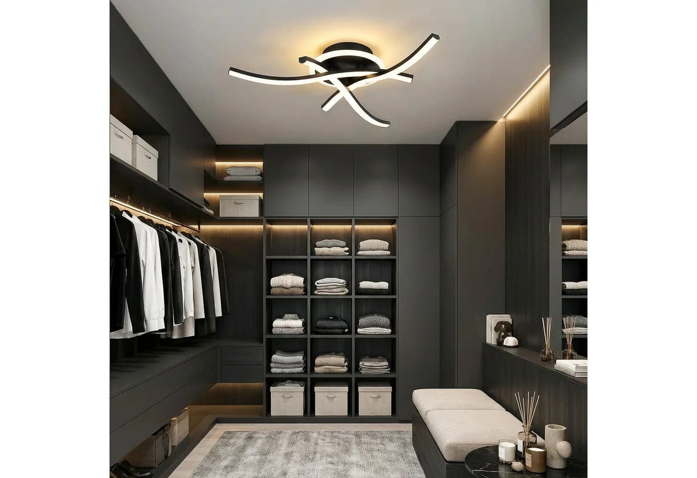 BlingBin LED Deckenleuchte 21W Schwarz/Weiß mit Memory-Funktion - Bild 3