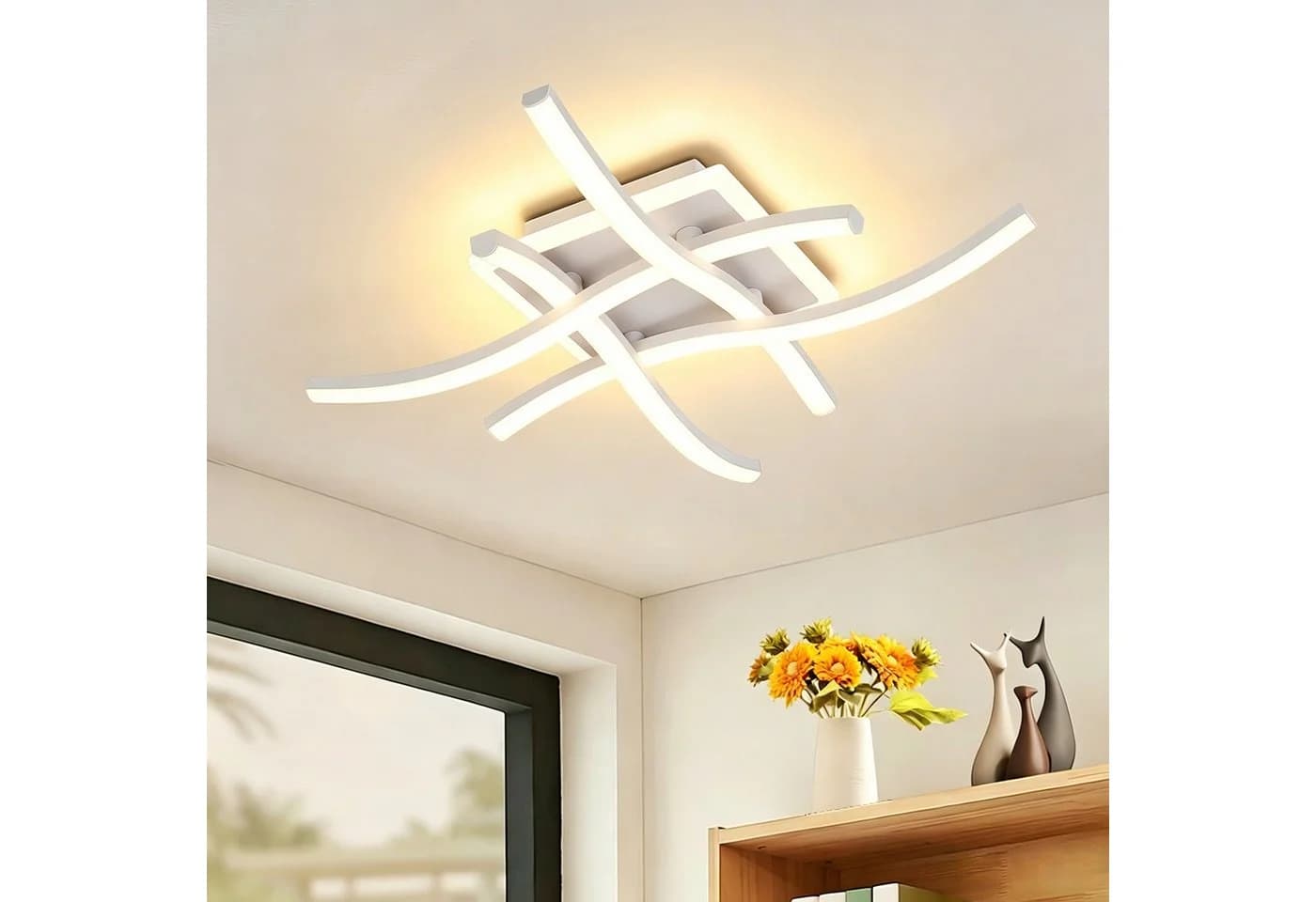 BlingBin LED Deckenleuchte 29W 3000K-6500K Memory Funktion Weiß - Bild 2
