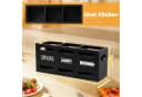 BlingBin Besteckhalter 3-fach Schwarz Massivholz Bild 1