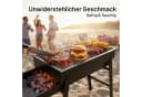 BlingBin Faltbarer Mini-Holzkohlegrill Edelstahl Schwarz Bild 3