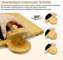 BlingBin Bambus Sofa-Arm Tablett mit 360° Telefonhalter Bild 5