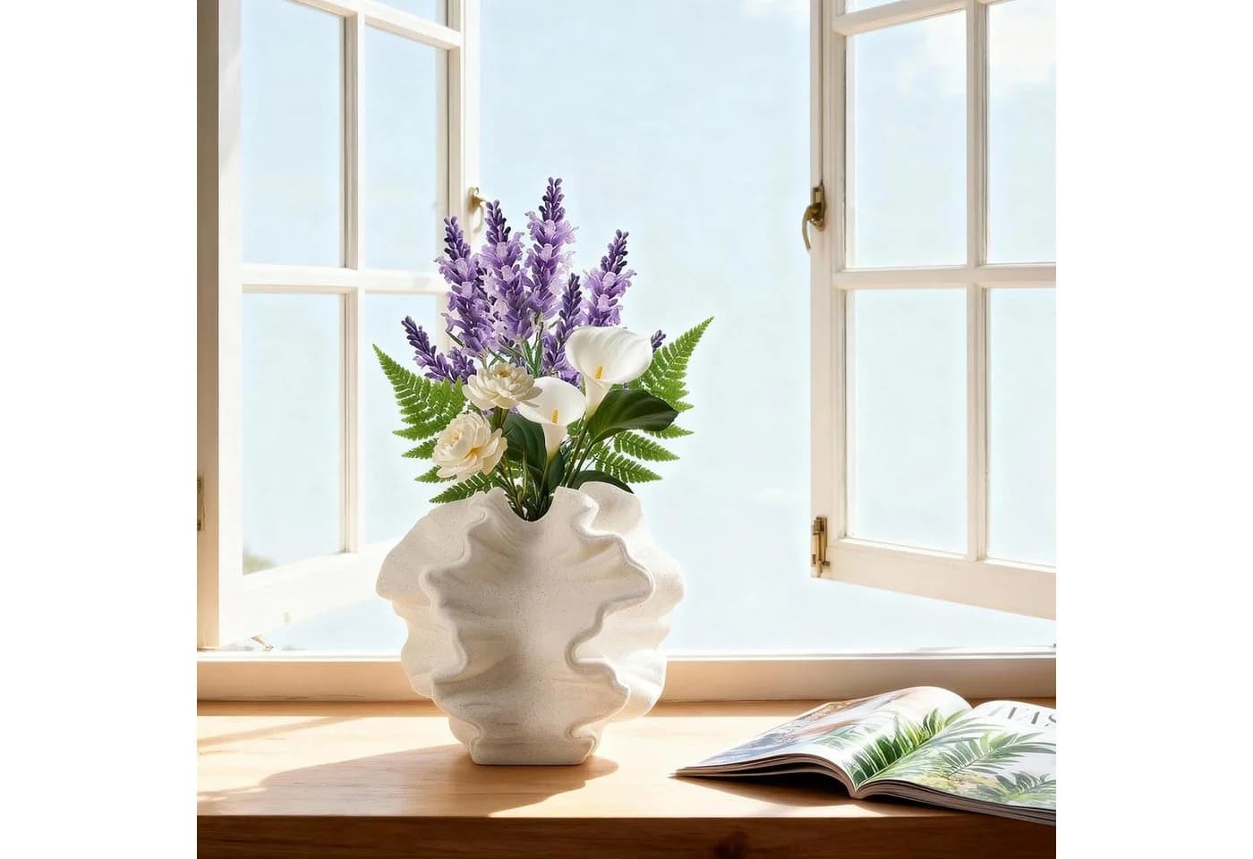 BlingBin Keramikvase Beige Modern - Bild 3