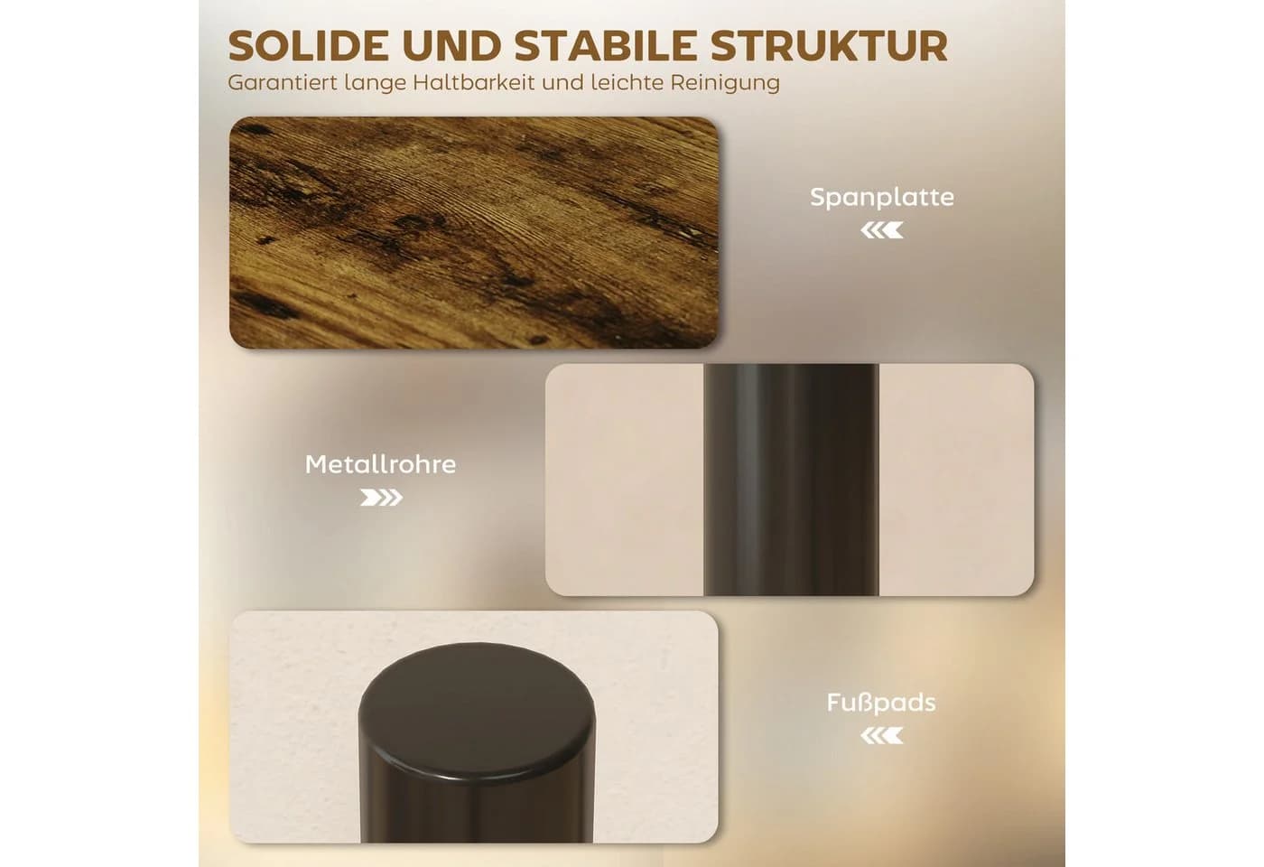 BlingBin Küchenregal Drehbar 3 Ebenen Metallrahmen - Bild 4