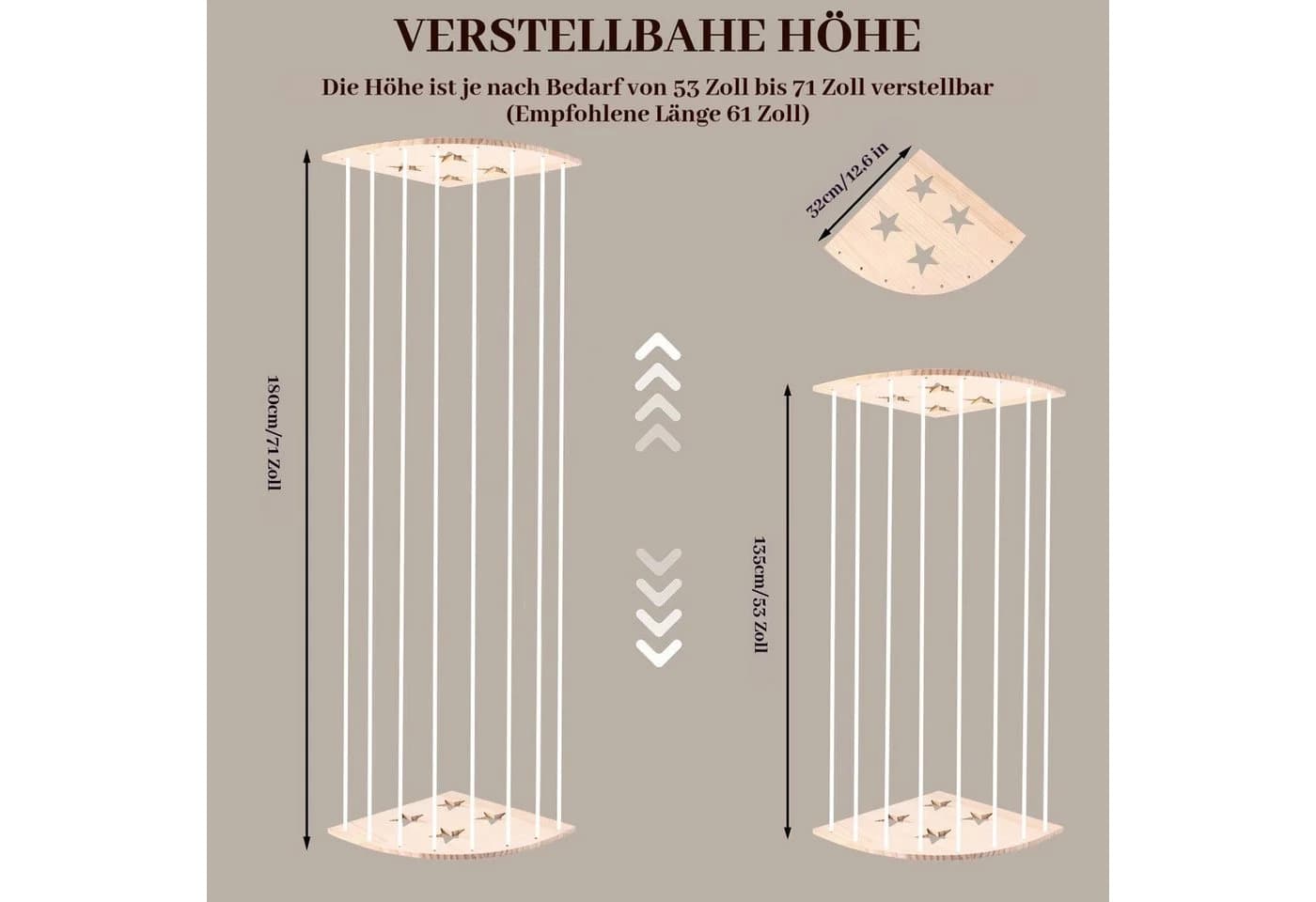 BlingBin Kuscheltier Aufbewahrung Holz Eck Regal - Bild 5
