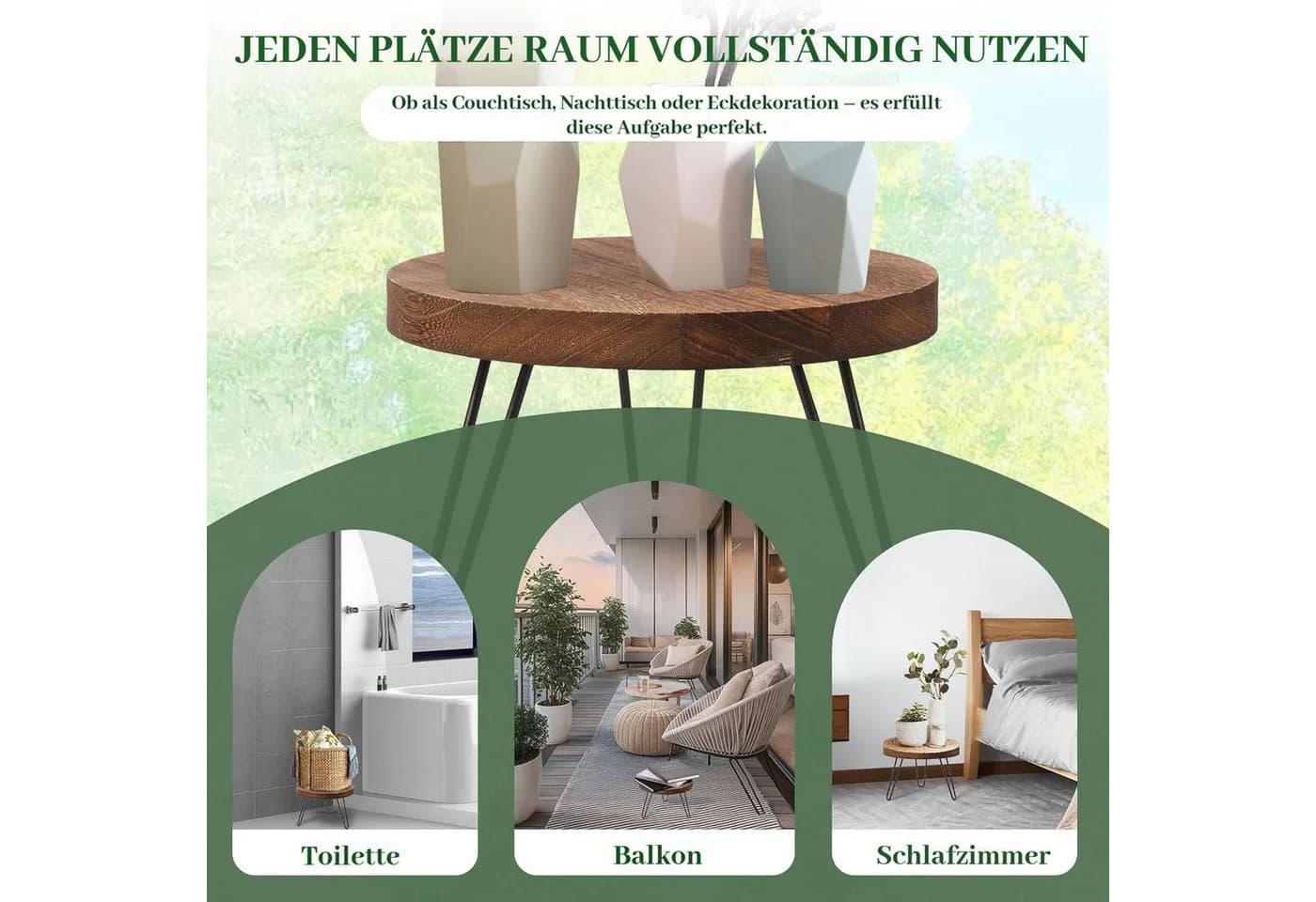 BlingBin Blumenhocker Pflanzenständer Holz - Bild 4