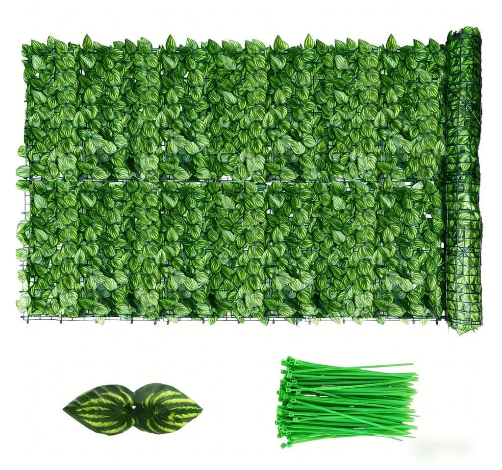 BlingBin Balkonsichtschutz Sichtschutzhecke Efeu Grün - Bild 2