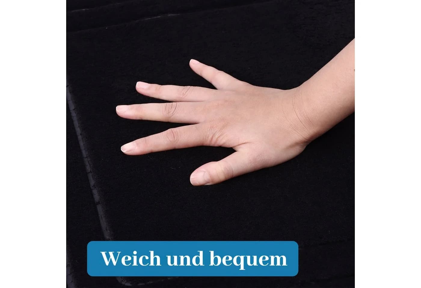 BlingBin Badematte Badezimmerteppich Set 3 Teilig Memory Schaum - Bild 3