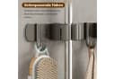 BlingBin Wandhaken Besenhalterung Edelstahl Selbstklebend Grau Bild 4