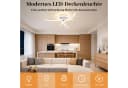 BlingBin LED Deckenleuchte 3 Flammig Modern Weiß/Schwarz Bild 1