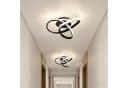 BlingBin LED Deckenleuchte 21W Schwarz Dimmbar Blumen Design Bild 2