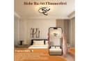 BlingBin LED Deckenleuchte 21W Schwarz Dimmbar Blumen Design Bild 5