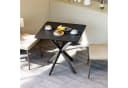 BlingBin Esstisch Quadratisch 80x75 cm Schwarz/Braun Bild 4
